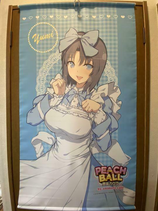 Yumi Tapestry PEACH BALL Senran Kagura SWEETS PARADISE produce by animate cafe