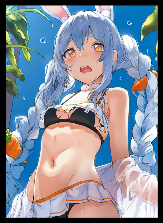 Hololive Usada Pekora Swimsuit Playmat 350mm x 500mm rubber Trading card vtuber