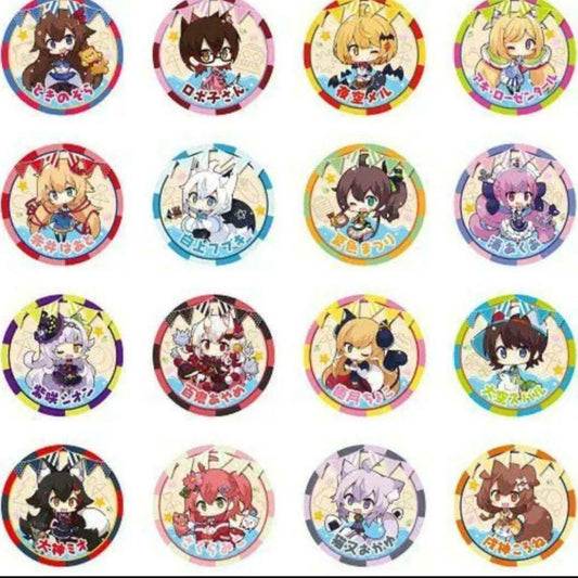 hololive  C96 Comiket complete Can Badge Set Akai Haato Inugami korone Fubuki