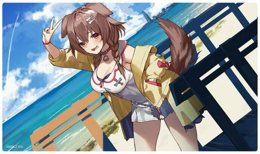 Cluster card game playmat 350mm x 600mm hololive Inugami Korone Air Comiket 2