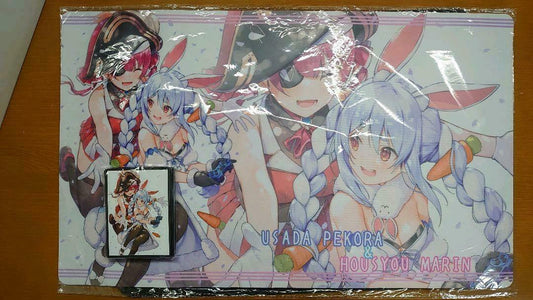 Hololive Houshou Marine Usada Pekora Cardr Sleeve Playmat Set