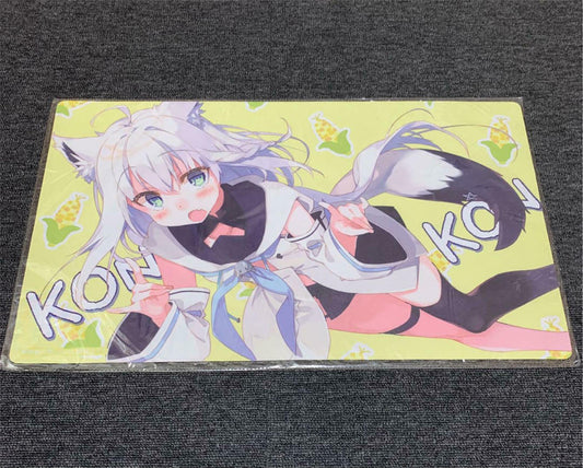 Shirakami Fubuki KONKON  Playmat 600mm x 350mm Hololive Vtuber