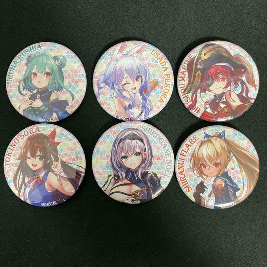 Hololive x Tsukumo Collaboration Can Badge Full Complete Set rusia marine pekora