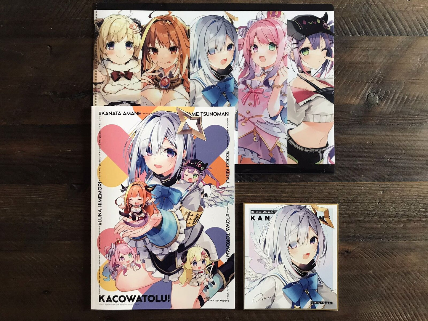 Hololive Amane Kanata Goods Set holoket limited NTROOM. Oshioshio Doujinshi