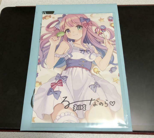 hololive Himemori Luna Birthday Commemorative 2020 Tapestry Autographed postcard