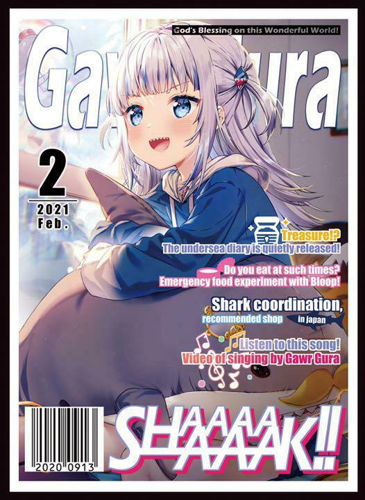 hololive Gawr Gura Magazine style sleeve