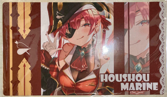 Hololive Houshou Marine PlayMat 350mm x 600mm Made of rubber Black