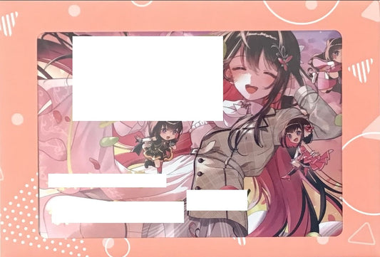 hololive hololive 4th anniversary commemorative Handwritten Signature postcard with foil stamped copy message AZKi