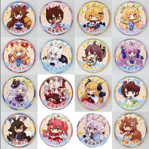 hololive Hololive Production Badges and Pins Set of 16 Types Hololive Summer Can Badge