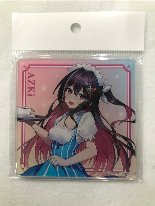 Lawson hololive acrylic coaster Lawson maid clothes AZKi