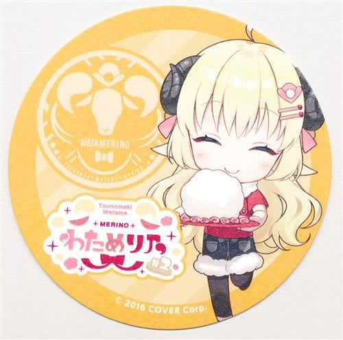 Think Innovation hololive Tsunomaki Watame x Merino Waterino 2 Limited Coaster Tsunomaki Watame B