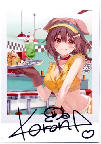 hololive hololive Birthday Anniversary 2022 Handwritten Signatureed Instax-style Bromide Card Inugami Korone