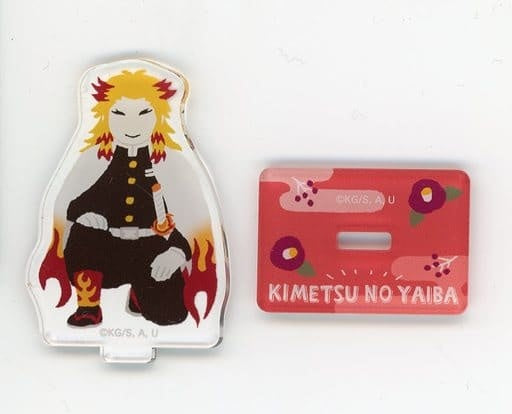 Movic Kyoujurou Rengoku Demon Slayer Kimetsu no Yaiba Mini Acrylic Stand Collection Yuru Palette Hashiraai Conference ver
