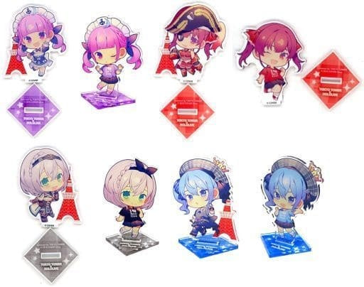 hololive Production Miscellaneous Goods All 8 Types Set Bacharu YouTuber Hololive in Tokyo Tower Lost Quartet Great Search Trading Acrylic Stand