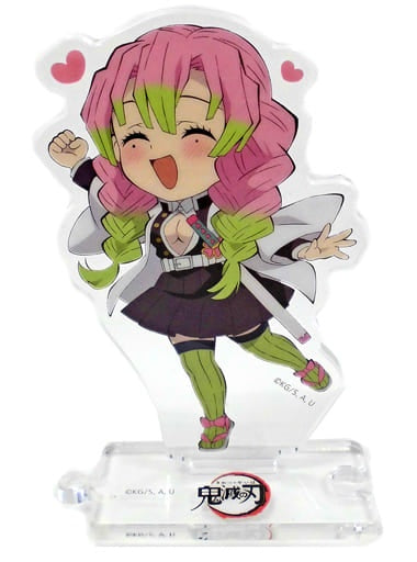 Mitsuri Kanroji Raises Right Hand Demon Slayer Kimetsu no Yaiba Character Picture Scroll Cafe in ufotable Cafe Connected Random Acrylic Stand Season 4