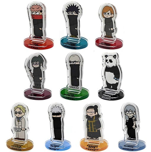Nippon TV Service All 10 Types Set Jujutsu Kaisen Sorcery FightPLAZA in Loft Girori Trading Mini Acrylic Stand