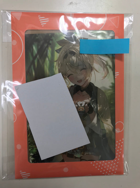 hololive hololive birthday commemoration 2022 Handwritten Signatureed postcard with foil stamped copy message Kazama Iroha