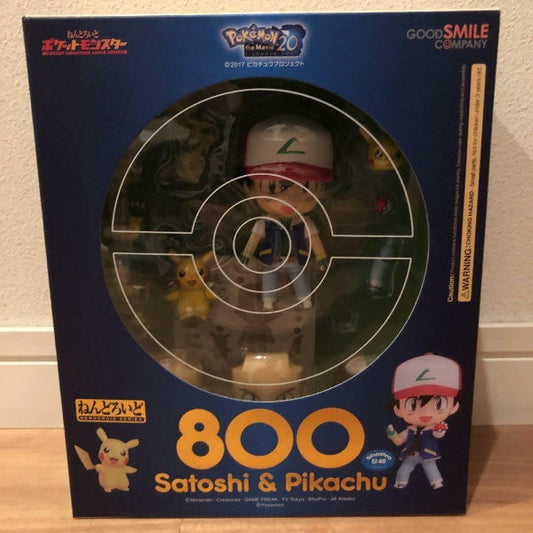 Nendoroid Pokemon Satoshi & Pikachu Figure #800 Good Smile Company Japan