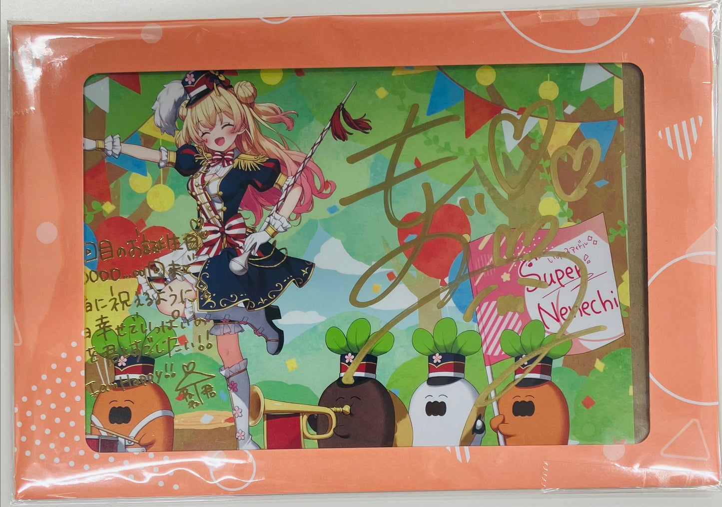 hololive hololive Birthday Anniversary 2023 Handwritten Signatureed Postcard with Foil Stamped Copy Message Momosuzu Nene