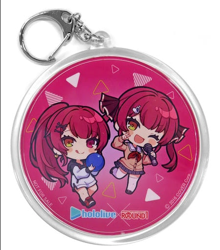 Miscellaneous Goods/Accessories Miscellaneous Goods Houshou Marine Mini Character Trading Acrylic Key Chain Virtual YouTuber Hololive x Round One Collaboration Campaign Peko Mari 3 Drinks Order Bonus