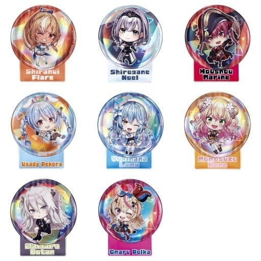 Bandai Goods Set All 8 Types Set Virtual YouTuber Hololive hololive SUPER EXPO 2023 Commemorative Can Badge Stand C