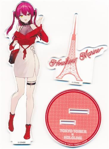 MENU hololive x Tokyo Tower Acrylic Stand Houshou Marine