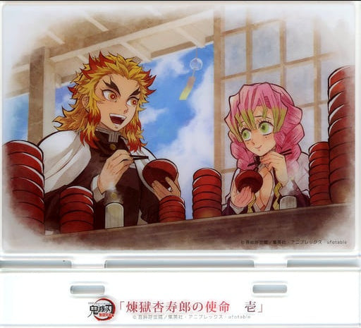 Purgatory Kanroji Kyoujurou Rengoku's Mission 1 Illustration Acrylic Stand TV Anime Demon Slayer Kimetsu no Yaiba Infinite Train Edition x ufotable Cafe x Machi Asobi CAFE