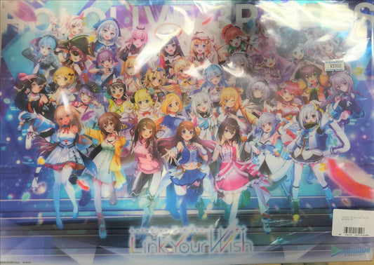 Bushiroad Music hololive 3rd fes. Link Your Wish A3 Clear Poster Distribution BD Purchase Bonus