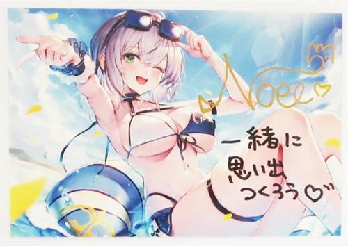 hololive hololive 1st anniversary Handwritten Signatureed postcard Shirogane Noel