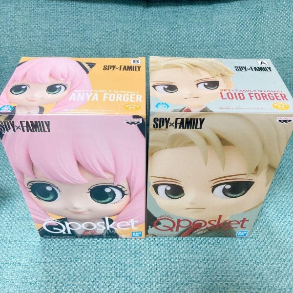 Q Posket Spy x Family Loid Anya Forger Figure 2 Set Qposket Banpresto New Japan