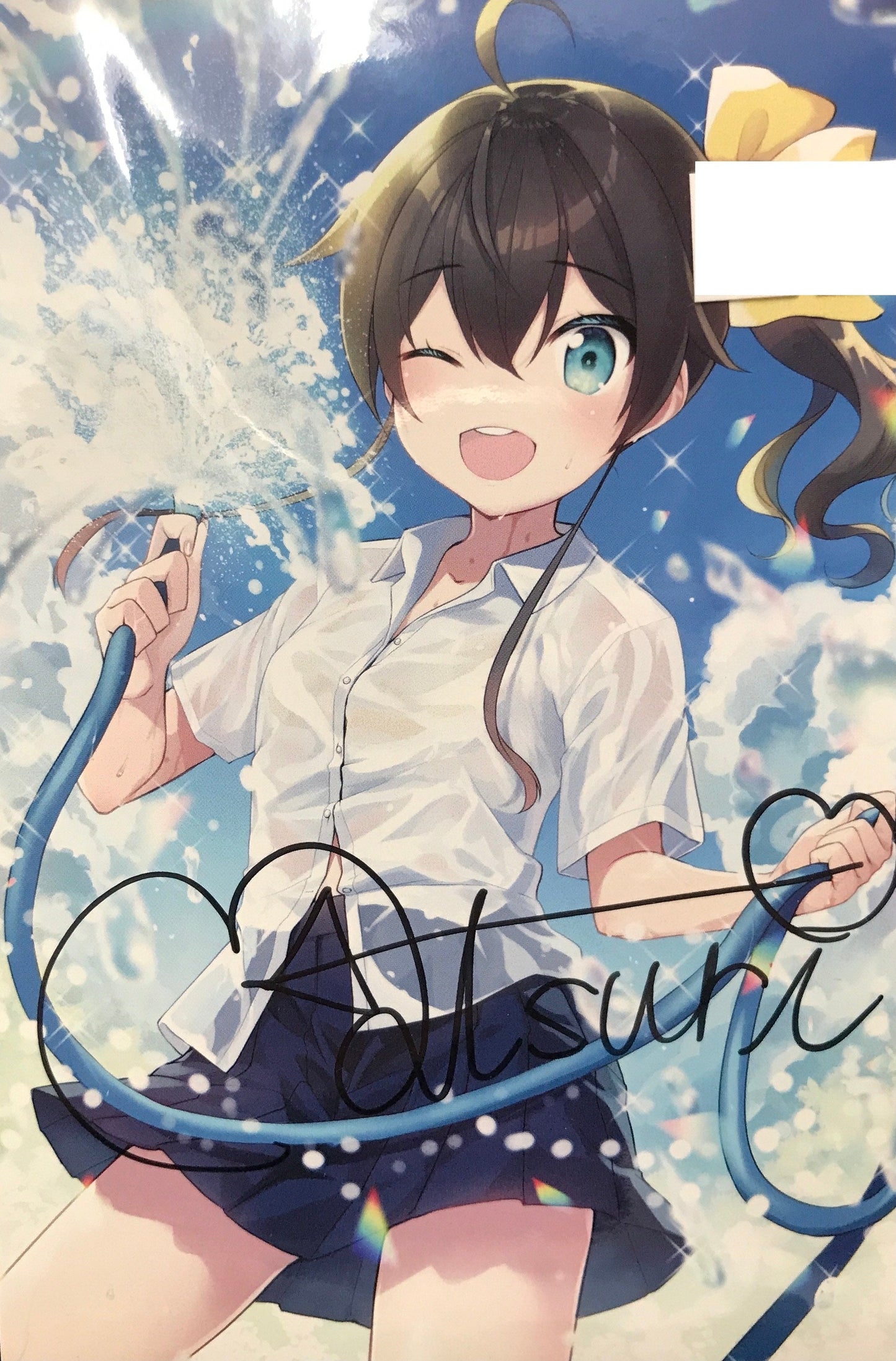 hololive hololive Handwritten Signatureed message card Natsuiro Matsuri