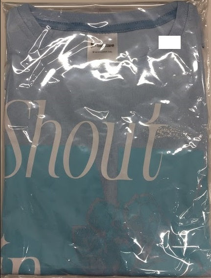 hololive hololive Shout in Crisis T-shirt T-shirt Light Blue Hoshimachi Suisei Hoshimachi Suisei 2nd Solo Live Shout in Crisis Hoshimachi Suisei 2nd Solo Live Shout in Crisis