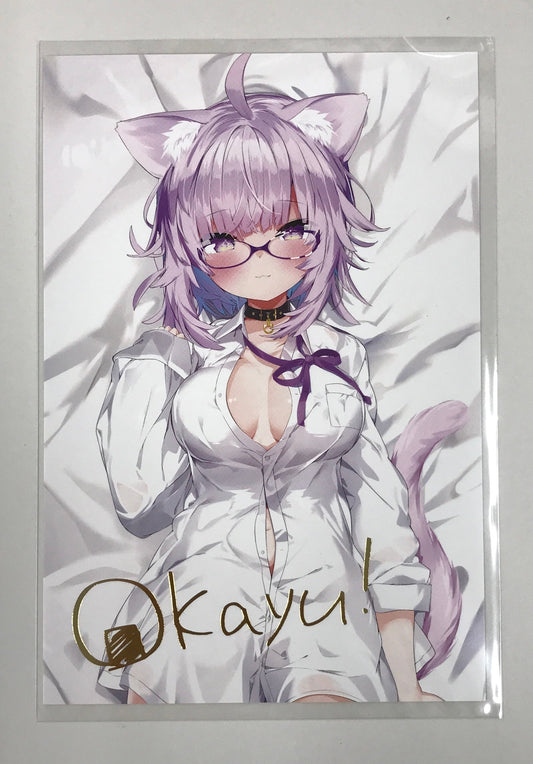 hololive hololive new costume commemoration 2021 stamped duplicate signed postcard Nekomata Okayu