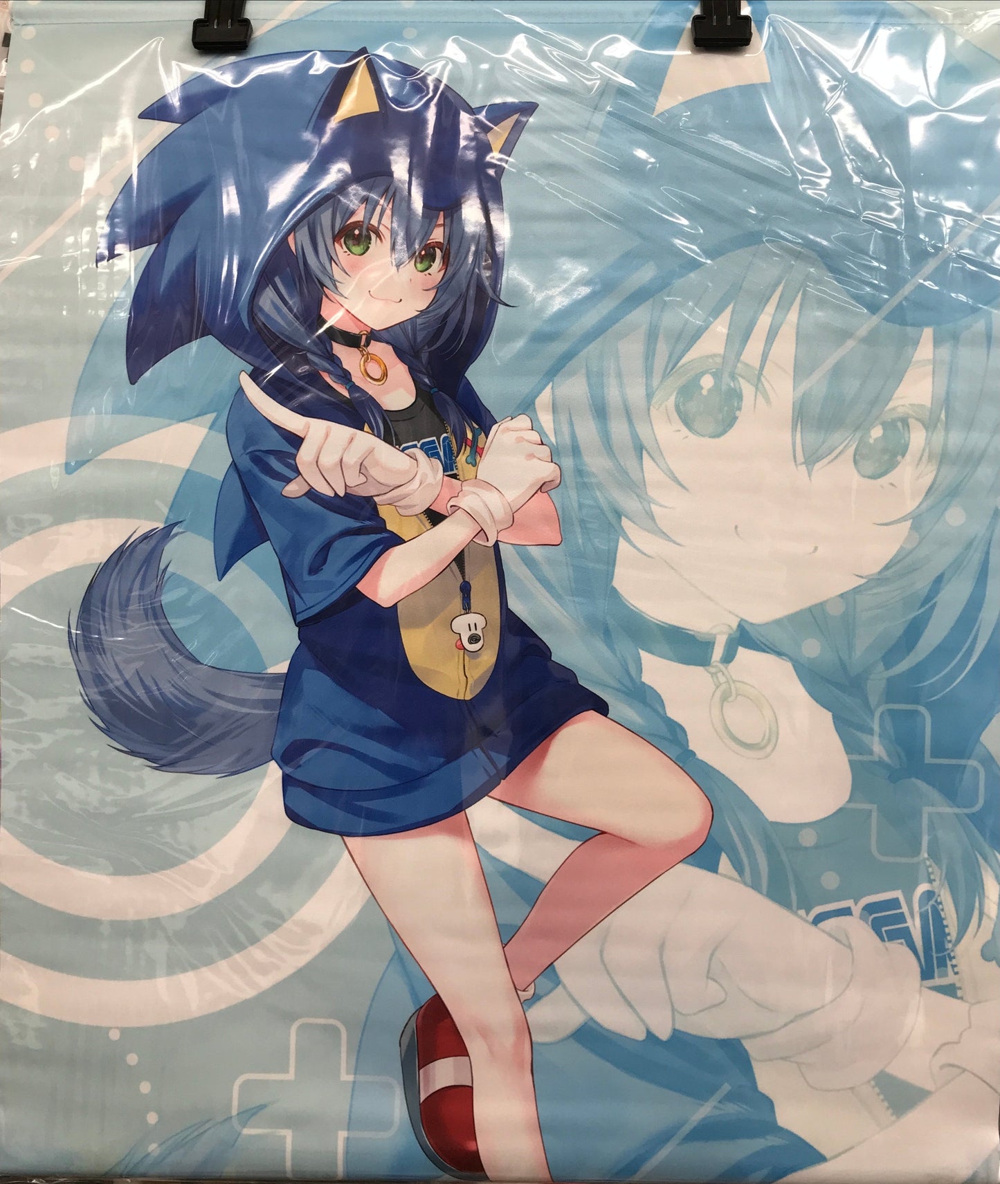 SEGA Sega Lucky Lottery Online Sonic x hololive Soni x Korone 2023 B-1 Prize Tapestry Inugami Korone