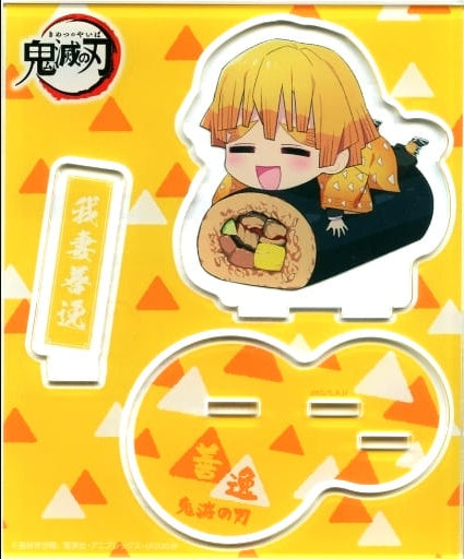 individual item Zenitsu Agatsuma Unatama Futomaki / smile acrylic stand Demon Slayer Kimetsu no Yaiba × Lawson Midsummer Day of the Ox Project Ponta member / d point card lottery item C course