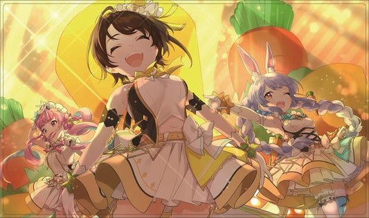 TCG Playmat 600x350mm Spice Love hololive oozora subaru minato aqua usada pekora