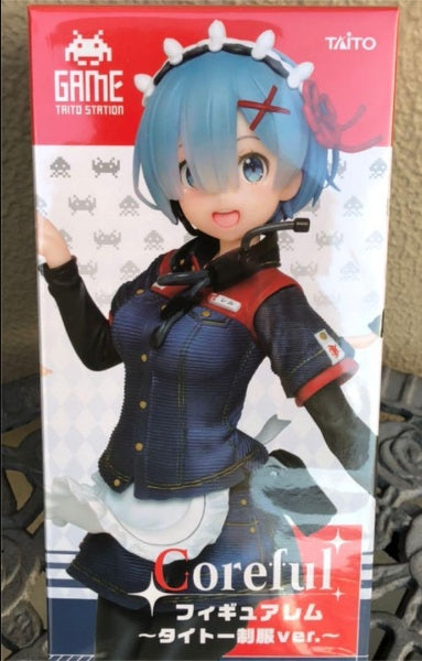 Re Zero Rem Figure Coreful Taito uniform ver. TAITO from Japan new