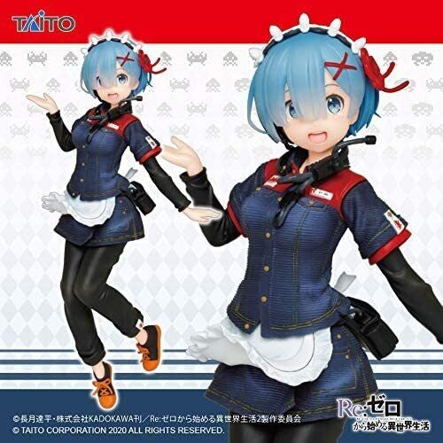 Re Zero Rem Figure Coreful Taito uniform ver. TAITO from Japan new