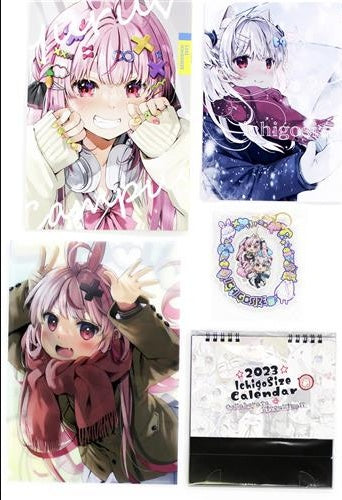 hololive Strawberry Size Strawberry Size Set Yurubu Canpas Bonus Color Book Shaking Keychain Desk Calendar Clear File Hololive Natsume Eri Strawberry Size Comic Market 101/Comiket 101