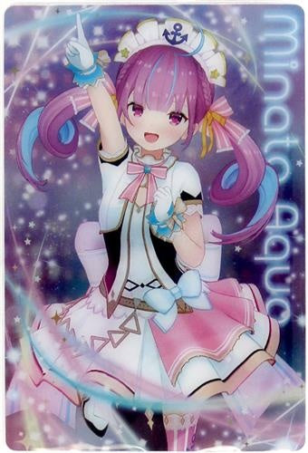 Bandai hololive wafer 2 metallic placard Minato Aqua