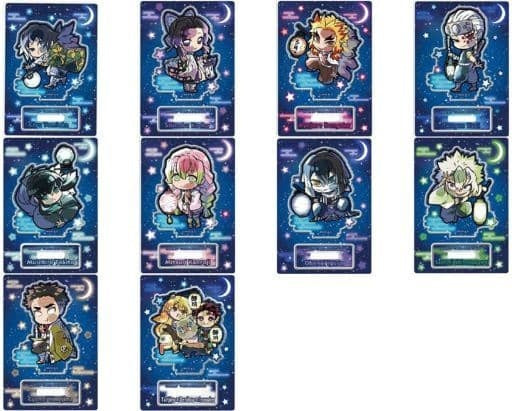 Takara Tomy Arts All 10 Species Set Pita Deformed Demon Slayer Kimetsu no Yaiba Night Patrol Trading Acrylic Stand