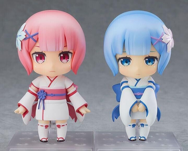 Nendoroid Re Zero Ram & Rem childhood Ver. Action Figure set From Japan New F/S