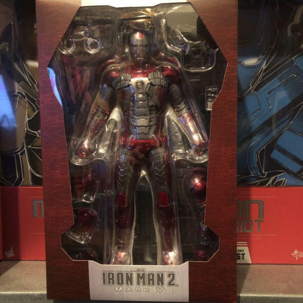Hot Toys Iron Man 2 Mark V 5 Tony Stark Action Figure MMS145 Marvel