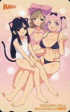 Marvelous Game / PC Phone Card Mirai/ Haruka / Hibari Senran Kagura 2 - Crimson - Animate Bonus