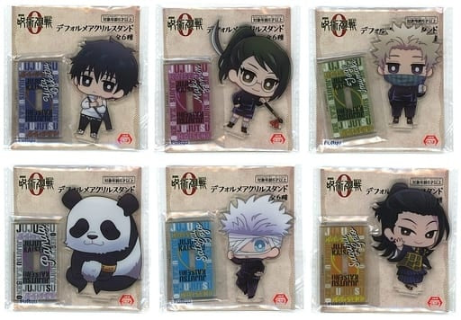 Furyu All 6 Types Set Deformed Acrylic Stand Movie Jujutsu Kaisen Sorcery Fight 0
