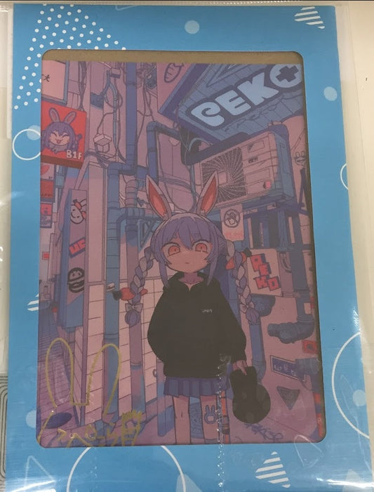 hololive hololive 2 million people commemorative foil stamped copy Handwritten Signatureed postcard Usada Pekora