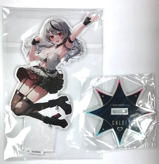 Chugai Mining hololive Sakamata Chloe life-size acrylic stand A Sakamata Chloe in Maxell Aqua Park Shinagawa Sakamata and drenched aquarium