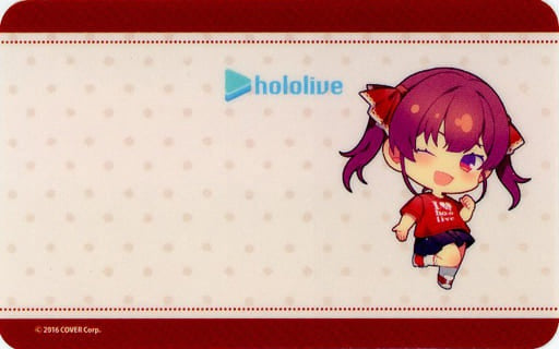 hololive Production Character Card Houshou Marine T-shirt Laminated Card Houshou Marine Virtual YouTuber Hololive x Pasela First Half Collaboration Menu Order Bonus