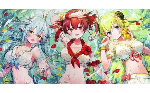 Cover Miscellaneous Goods Single Item Houshou Marine Tsunomaki Cotton Lammy Yukihana Bath Towel Virtual Youtuber Hololive Hololive Summer 2022 C100 Goods
