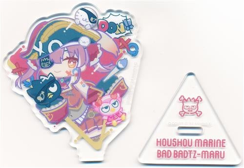 Sanrio hololive x SANRIO CHARACTERS Triangular Acrylic Stand Houshou Marine Bad Badtz-Maru